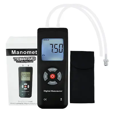 $45.25 • Buy Digital Handheld Manometer HVAC Air Pressure Vacuum Pressure Gas Pressure Gau...