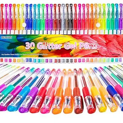 Glitter Gel Pens - Color Gel Pens - Gel Pen For Kids - Coloring Gel Pens Set • $9.22