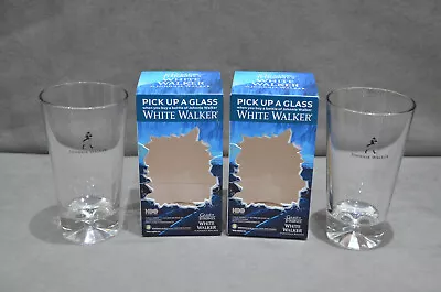 2x Johnnie Walker White Game Of Thrones Diamond Cut Highball Glass Whisky In Box • £15.99