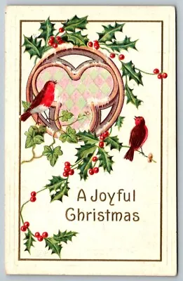 A Joyful Christmas  Greeting  Xmas  Postcard  C1910 • £4.92