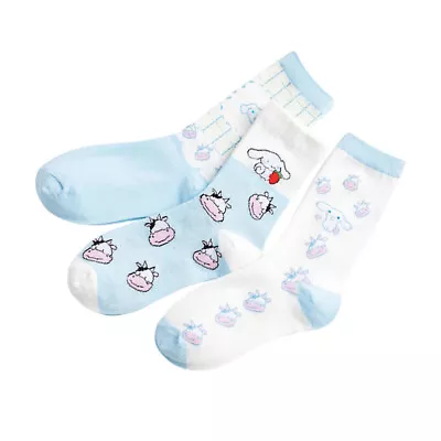  3 Pairs Chinese New Year Socks Adorable Cow Print Personality • £10.28