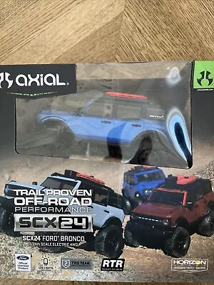 Axial SCX24 Ford Bronco Blue 1/24 Scale RC Truck RTR AXI00006T3 New Sealed • $138.99