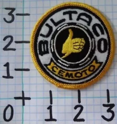 Vintage NOS Bultaco Motorcycle Patch 003 • $9.99