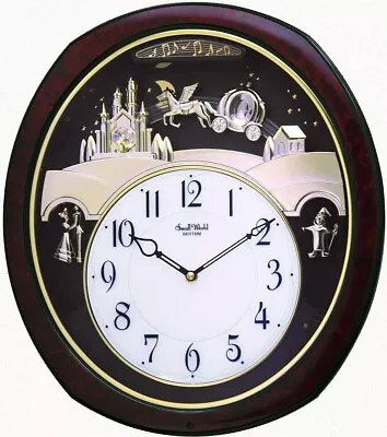 Rhythm Clocks Princess Fantasy Musical Wall Clock (4MH862WU23) • $125