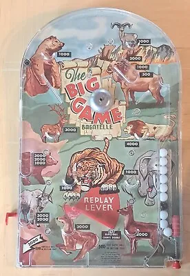 Vintage 1950's MARX Toys  THE BIG GAME  BAGATELLE Table Top PINBALL GAME • $39