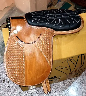Exercise Racing Horse Saddle Leather -Hand Tool Carving Size 16' To 18  • $150