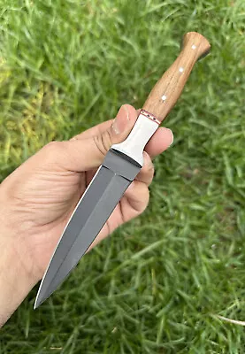 $31.50 • Buy Double-Edged V42 Military D2 Steel Dagger Boot Knife Hunting Double Edged EDC