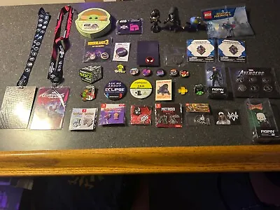 Video Game PINS LANYARD FIGURES LOT Marvel Pokemon SW Thinkgeek FigPin 35 PIECES • $79.99