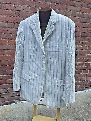 Brooks Brothers AMAZING Multicolor Seersucker Unstructured Sportcoat Jacket 42 • $85