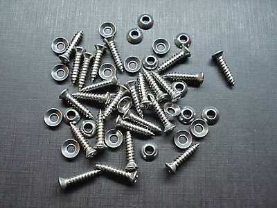 25 Pontiac Chevy Buick #8 X 3/4  W/#6 Head Stainless Garnish Screws Washers GM • $14.99