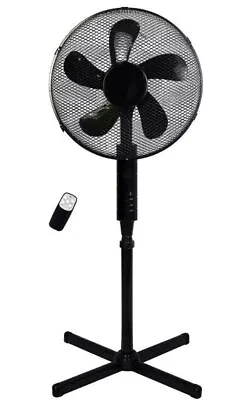 £44.99 • Buy Challenge 16 Inch 3 Speed Pedestal Oscillating Fan With Remote - Black 3290006