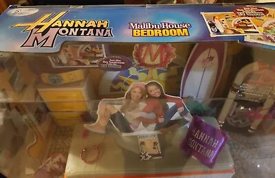 2008 Disney Hannah Montana Malibu House Bedroom Doll House Toy Set • $50