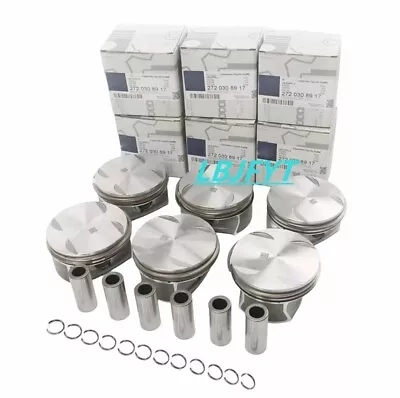 6x Pistons Rings Set Fit For Mercedes-Benz 3.5L V6 A204 C209 W211 X164 W166 M272 • $300