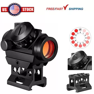 Red Dot Sight 2 MOA  Reflex Gun Rifle Sight Tactical Hunting Scope W/ Mount • $24.75