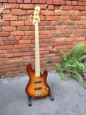 $1898 • Buy 2002 Fender American Deluxe Jazz Bass QMT Quilt Maple Top USA