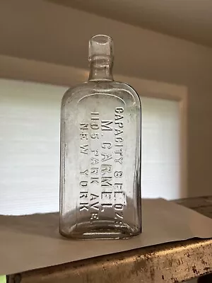 M Carmel 1105 Park Ave New York Medicine Bottle • $12.50
