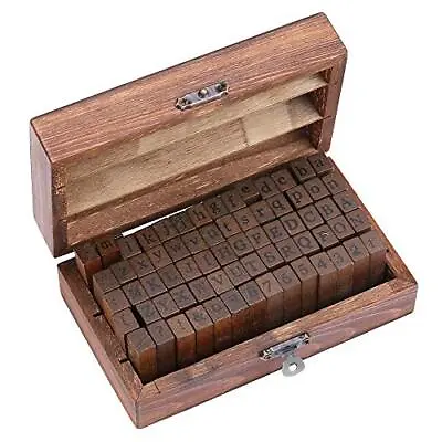 70pcs Alphabet Stamps Vintage Wooden Rubber Letter Number And Symbol Stamp Set • $14.31