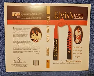 Elvis Presley Book Karate Legacy By Wayne Carman Promotional Card 8x10 Color • $4.99