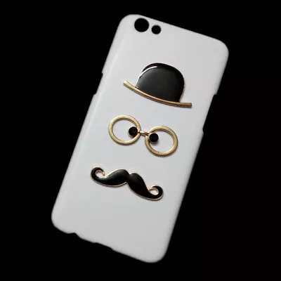 Case For OPPO R9S 3D Cute Hat Eye Mustache Back Hard Phone Skin Cover • $9.30