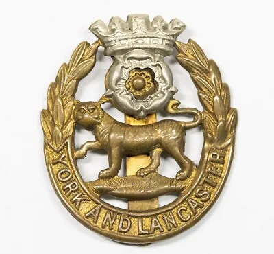 Original Genuine British Military Ww2 York And Lancaster Regiment Cap Badge • £18.99