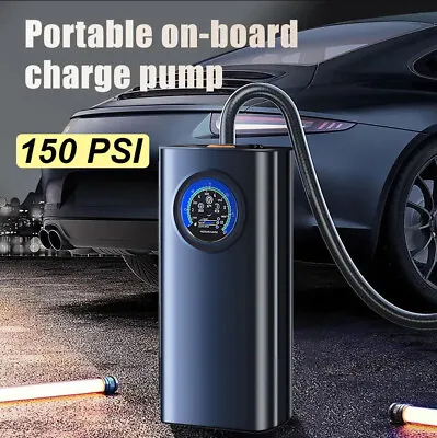 150 PSI Air Compressor Tire Inflator Fits Car Moto Bike Tires Air Pump Portable • $16.99