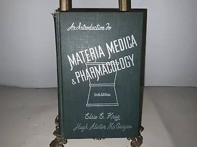 1951 Materia Medica Pharmacology 6th Edition Vintage Science Textbook • $25