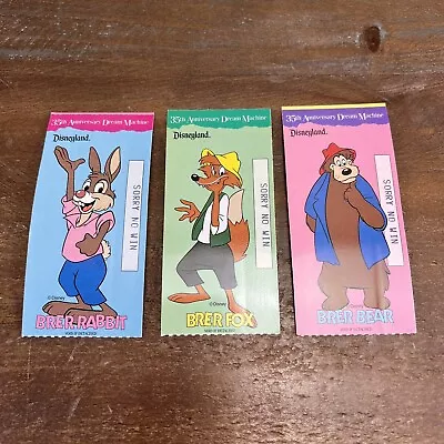 $20 • Buy Disneyland Splash Mountain Brer Rabbit Brer Bear Brer Fox Dream Machine Tickets