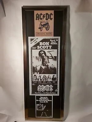 $85 • Buy Framed ACDC Concert Memorabilia