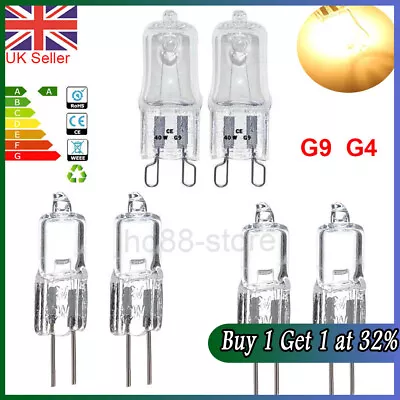 £5.46 • Buy G9 G4 10W 20W 40W 25W 60W Halogen Bulbs Capsule Replace Bulbs Lamps Warm White