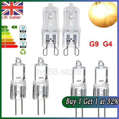 G9 G4 10W 20W 40W 25W 60W Halogen Bulbs Capsule Replace Bulbs Lamps Warm White • £5.54