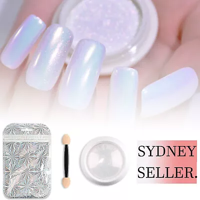 $6.25 • Buy Mermaid Effect Chrome Pearl Shell Powder Glitter Dust Shimmer Pigment Nail Art