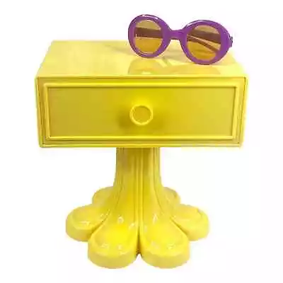 American Girl Doll JULIE BEDSIDE TABLE & SUNGLASSES Yellow Desk Purple Glasses • $94.21