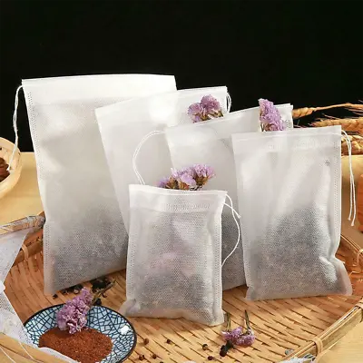 1-5000X Non-woven Drawstring Bag Bath Herb Empty Tea Filter Making Spice LOT • £199.99
