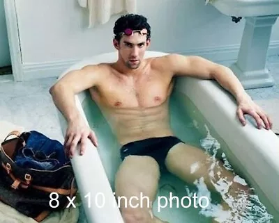 MICHAEL PHELPS Olympic Swimmer BATHTUB Shirtless Beefcake Celebrity Photo (190) • $14.99