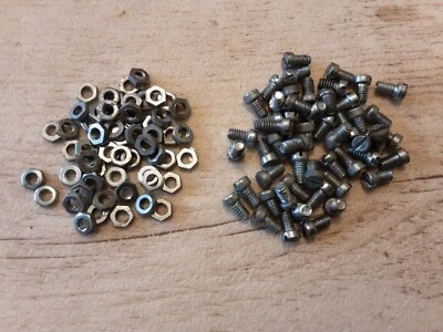 £4.99 • Buy Meccano #37 X 50 Org Zinc Nuts & Bolts Cheese Head Hex Nuts