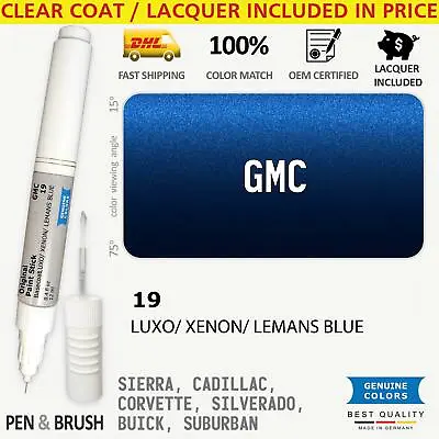 $14.99 • Buy 19 Touch Up Paint For GMC Blue SIERRA CADILLAC CORVETTE SILVERADO BUICK SUBURBAN