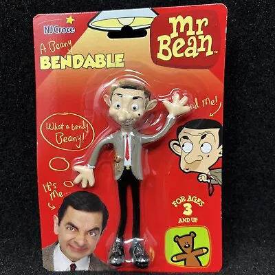 Mr. Bean A Beany Bendable Figure 6  1990s VTG NJCroce Tiger Aspect New Sealed • $14.95
