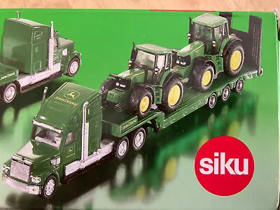 £18 • Buy 1/87 Lorry Low Loader With 2 John Deere Tractors.