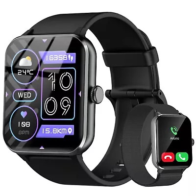 Smart Watch For Men Women (Answer/Make Calls) Voice Assistant For IOS Android • £20.99