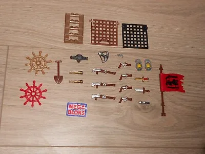 Mega Bloks Joblot Pirate Weapons Cache-Rare Lot (Lot31MB) Pirates Bundle • £6.99