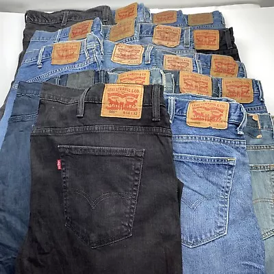 Wholesale Lot Of 19 Men's Levi's 550/569 Jeans Grade A Sizes 44-48in • $113.99