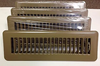 Brown 2 X10  Metal Floor Register/vent For Mobile Home / Rv / House - Lot Of 4 • $12