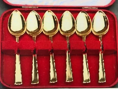 Set 6  Kenilworth Gold Tone Demitasse Coffee Tea Spoons • $35