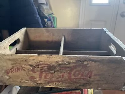 Vintage 1950’s Wood Pepsi Cola Crate 24 Bottle 4 6pks Holder • $34.18