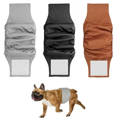 £4.39 • Buy Male Dog Puppy Pet Nappy Diapers Belly Wrap Band Sanitary Pant Underpant S M L