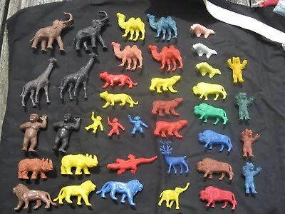 37 Vintage MPC Wild Jungle Animal Plastic Figures • $42