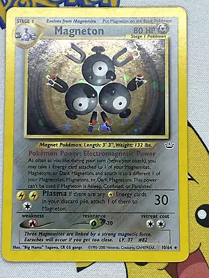 Pokemon Card Magneton 10/64 Neo Revelation WOTC Vintage Original! • $38