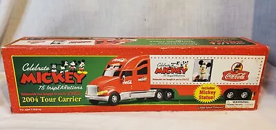 Coca Cola Mickey Mouse 2004 Tour Carrier Truck & Trailer Lights/Sound 75th Anniv • $19.95