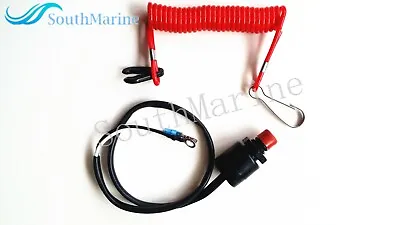 Boat Motor Kill Stop Switch & Safety Tether Lanyard For Yamaha/Tohatsu Outboard • $21.29