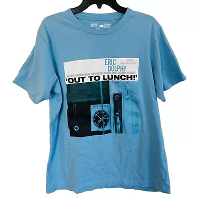 Eric Dolphy Out To Lunch Album Cover Graphic T-Shirt Light Blue Size Med NWOT • $15.57